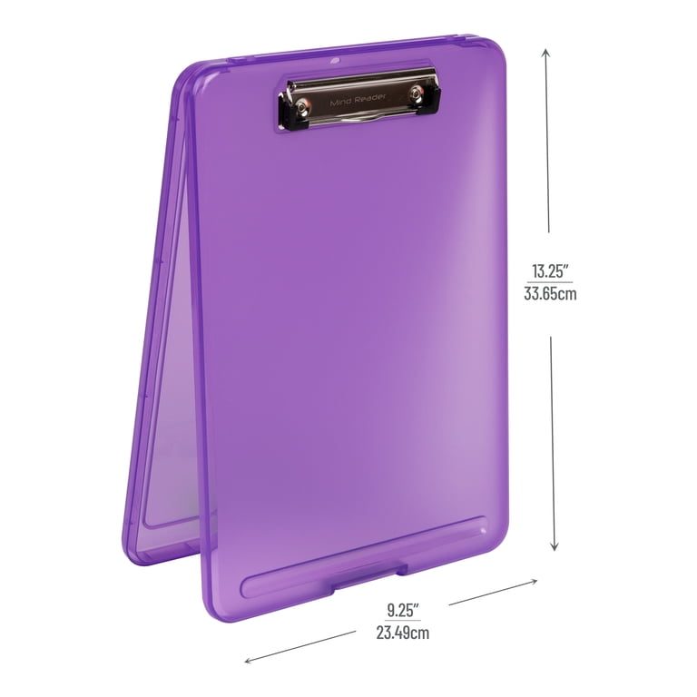 Mind Reader Storage Clipboards, Set of 6, Assorted Colors photo 3