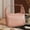 Pink(Leather version, variant on Women's high-end makeup bag, storage bag, handbag, large-capacity portable toiletry bag, travel skincare bag