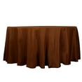 thumbnail image 2 of BalsaCircle 6 Pieces 120" Cinnamon Brown Round Polyester Tablecloths Linens Party Kitchen Dining Banquet, 2 of 8