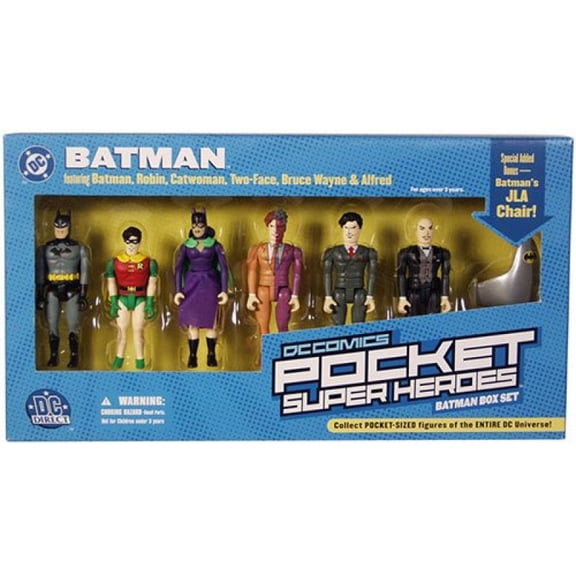 Batman - DC Comics - Pocket Super Heroes - Batman 6 Figure Box Set - DC Direct - Mint - Collectible - (B)