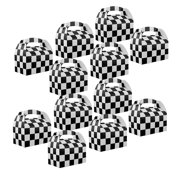 Adorox Set of 12 MMF7Checkered Racing Treat Boxes Race Car Theme Party Favors