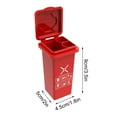 thumbnail image 2 of Portable Flip-Top Trash Can Storage Box | Compact Cigarette Ashtray Bin | Waterproof Material | High-Definition Print | Holds 2 Cigarettes & 1 Lighter | Pocket Size | 1 Pack, 2 of 3