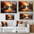 thumbnail image 4 of Designart "Sunlit Waterway Radiant Heat " Canals Wall Art Living Room, 4 of 5