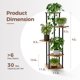 thumbnail image 5 of Soporte para plantas Bamworld de metal y madera de 5 niveles con luces de cultivo, 5 of 6