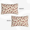 thumbnail image 3 of Haiem Pillowcase for Hair and Skin Queen - Ladybug With Mushroom Printed Soft Pillowcase with Envelope Closure-14"x20", 3 of 8