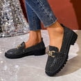 thumbnail image 4 of Wensltd Women Dressy Shoes Chunky Heel Mary Jane Loafer Shoes Round Toe Thick Sole Comfortable Wear Outdoor Walking Shoes, 4 of 9