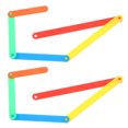 thumbnail image 4 of 10 piezas de herramientas de enseñanza de matemáticas para estudiantes de jardín de infantes y primaria. Juego de formas geométricas para aprendizaje en el aula y reconocimiento de ángulos., 4 of 7