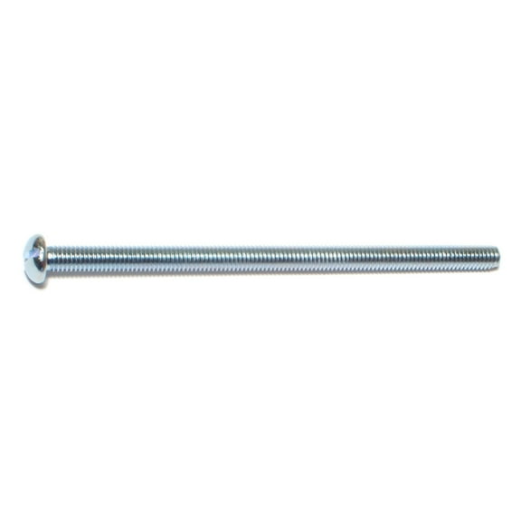 #10-32 x 3-1/2" Zinc Slotted Round Head Machine Screws MSCRS-454 (15 pcs.)