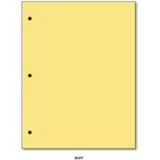 3 Hole Color Paper 8 1/2 X 11 - 100 Papers Per Pack (Buff)