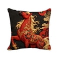 thumbnail image 2 of Uuiauoio Chinese Happy Lunar New Year Spring Festival Throw Pillow Cover, 18 x 18 Inch Year of The Horse Holiday Cushion Case Decoration for Sofa Couch Home Decor, 2 of 6