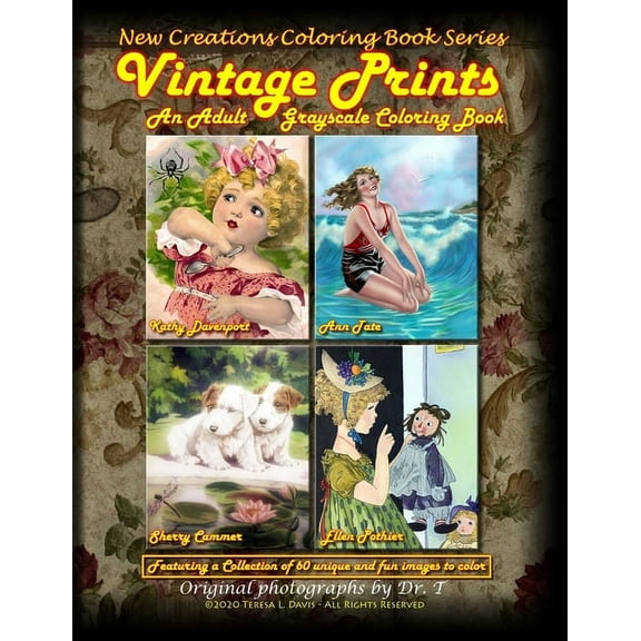 New Creations Coloring Book Series: Vintage Prints (Paperback)