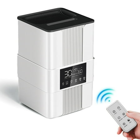 

Leyfeng Humidifiers for Bedroom Top Fill 3.5L Cool Mist Humidifier with Simulated Flame 3 Mist Modes Auto Shut-Off Ultrasonic Air Humidifier with Remote Control for Home / Large Room / Baby Nursery