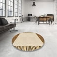 thumbnail image 3 of Ahgly Company Indoor Rectangle Patterned Golden Blonde Gold Area Rugs, 2' x 4', 3 of 6