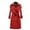 Red, variant on 2023 Women's Long Trench Coat Slim Fit Waist Cinching Casual High End Outerwear Jacket