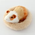 thumbnail image 6 of opvise Hamster Bed Round Shape Keep Warm Sleeping Bed Hedgehog Chinchilla Rabbit Small Animal Nest Cage Accessories Rose Red, 6 of 8