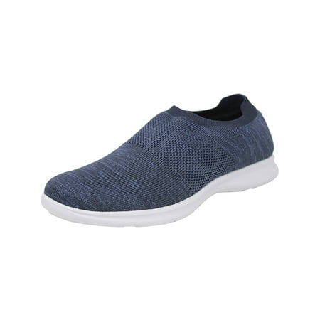 Copper Fit Pro Women's Spirit Stretch Navy Ankle-High Slip-On Shoes ...