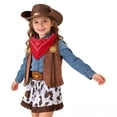 thumbnail image 6 of ANINEO Cowboy Clothes For Girls Elegant Style 4 Piece Outfit With Hat Birthday Party Christmas Halloween Dress Up Clothing for Child, 6 of 9