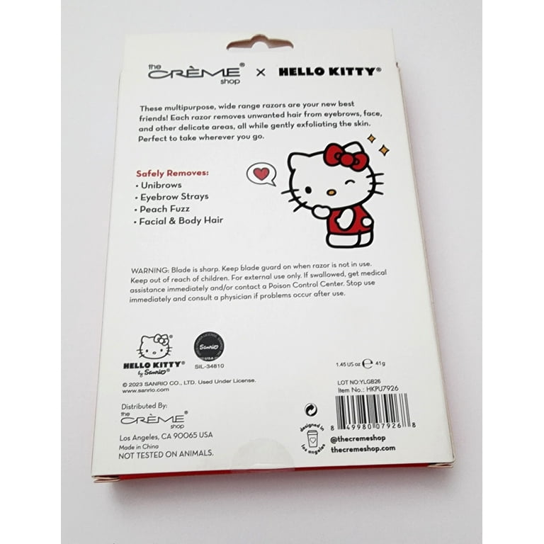 The Crème Shop, Hello Kitty Dermaplane & Sculpt Razors, Removes