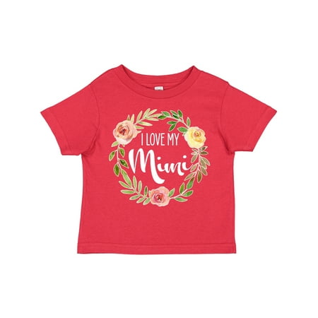 

Inktastic I Love My Mimi- Flower Circle Gift Toddler Boy or Toddler Girl T-Shirt