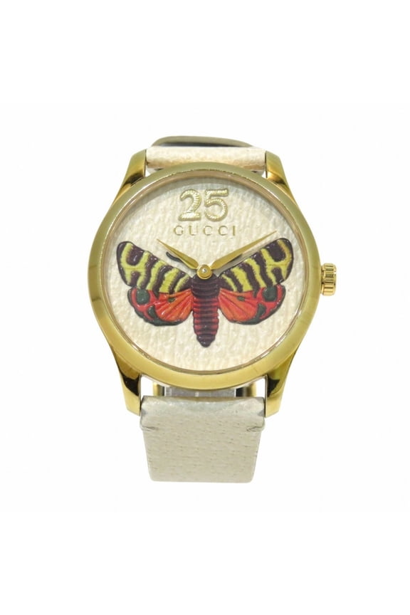 Pre-Owned Gucci G-Timeless Watch, 49.5g, Genuine Leather, Quartz Movement, Ivory... (Good)