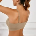 thumbnail image 3 of Lumtrix V Neck Sports Bra for Women Padded Push up Sport Bras Adjustable Thin Straps Light Support Yoga Bra Complexion 40, 3 of 4