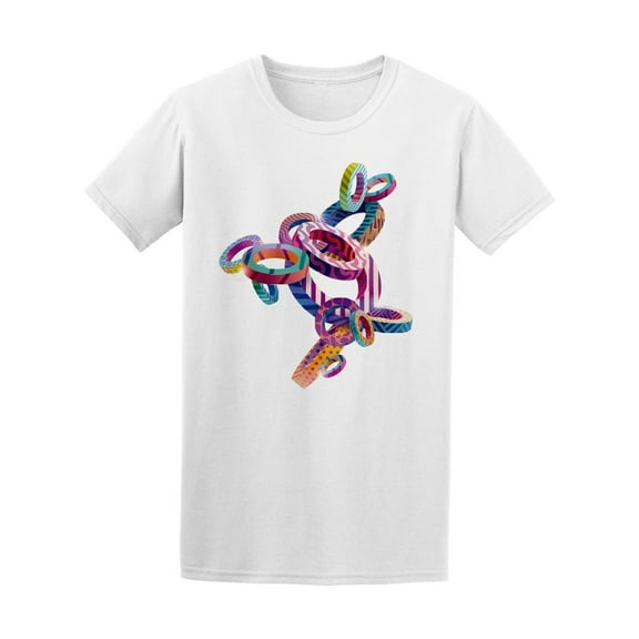 Multicolored Abstract Circles Tee Men's -Image by Shutterstock
