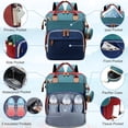 thumbnail image 4 of Morfone Baby Diaper Bag Backpack, Multifunction Waterproof Baby Bag with USB Charging Port, Stroller Straps & Pacifier Case Unisex, Colorful, 4 of 9