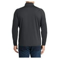thumbnail image 2 of Mens Sport Wick Stretch 1/2 Zip Polyester/Spandex Pullover Charcoal Grey L, 2 of 7