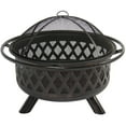 thumbnail image 3 of Best Choice Products 36in Outdoor Firebowl Fire Pit Stove w/ Bronze Finish for Patio, Backyard, Garden - Black, 3 of 7