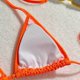 thumbnail image 4 of Trajes de Baño de Bikini de Mujer de Moda Sexy Sólido E Impreso Conjunto de Trajes de Baño Divididos, Correas Anchas Ajustables, 4 of 9