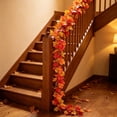 thumbnail image 7 of AYktou Fall Maple Leaves Garland, 5.7 Ft Thanksgiving Garland Autumn Hanging Vine Gradient Color Faux Plants Maple Leaves Vines, Door Fall Garland Table Decor for Home Wedding Fireplace Party Decor, 7 of 7