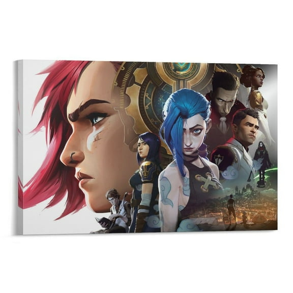 Arcane Anime TV Series Game Jinx Poster (25) Posters Art Print Wall Photo Paint Poster Hanging Picture Family Bedroom Decor Gift 12x18inch(30x45cm)