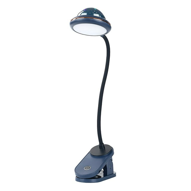 Mini Projector Lamp UFO Shape Clip-On Night Light USB Rechargeable Led Light For Kids Gift Home Decor