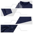 thumbnail image 6 of Betivan Men Printed Fashionable Casual Loose Button Placket Long Sleeve Stand-up Collar Blouse Shirt, 6 of 7