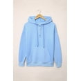 thumbnail image 4 of ABPHQTO Sudadera con capucha azul claro con botón a presión para mujer con bolsillo, 4 of 5