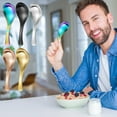 thumbnail image 1 of Short Handle Stainless Steel Spoon | Multi-Functional Dining & Dessert Spoon | Food Grade Ice Cream & Coffee Spoon | Easy Grip Design, 1 of 4