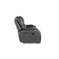 thumbnail image 6 of Steve Silver Keily Gray Faux Leather Manual Recliner Sofa, 6 of 10