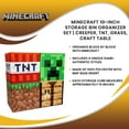 thumbnail image 7 of Minecraft 10-Inch Storage Bin Organizer Set | Creeper, TNT, Grass, Craft Table, 7 of 7