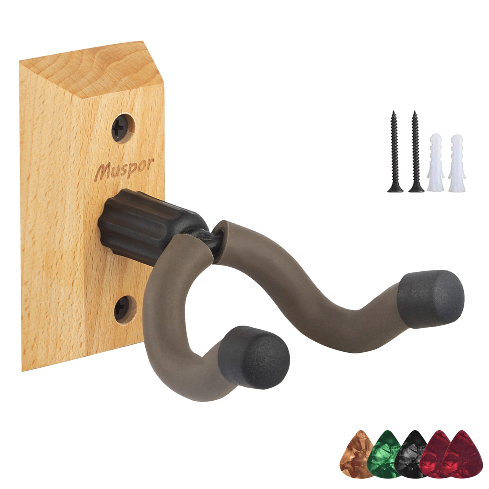 FEAMOS Guitar Wall Mount Hanger Guitar Wall Hangers Hook Wall Hanging Bracket Holder Guitar Stand for Guitar Mandolin Ukulele