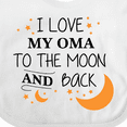 thumbnail image 4 of Inktastic I Love My Oma to the Moon and Back Boys or Girls Baby Bib, 4 of 4