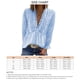 thumbnail image 5 of Blusa suelta de encaje para mujer, blusa con cuello en V para mujer Blusa suelta con cuello en V para mujer Ropa para mujer Tecnología innovadora, 5 of 5