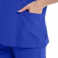 thumbnail image 3 of Two Piece Scrub Set Womens s Medical Uniform Scrubs Top Jpggers Pants with Pockets Short Sleeve Nursing Workwear, M, 3 of 5