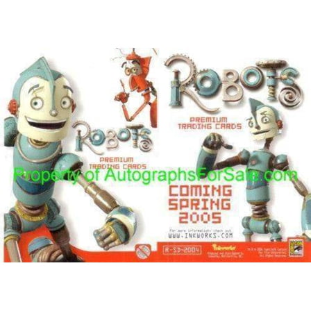 Robots movie 2004 Comic-Con promo card R-SD-2004