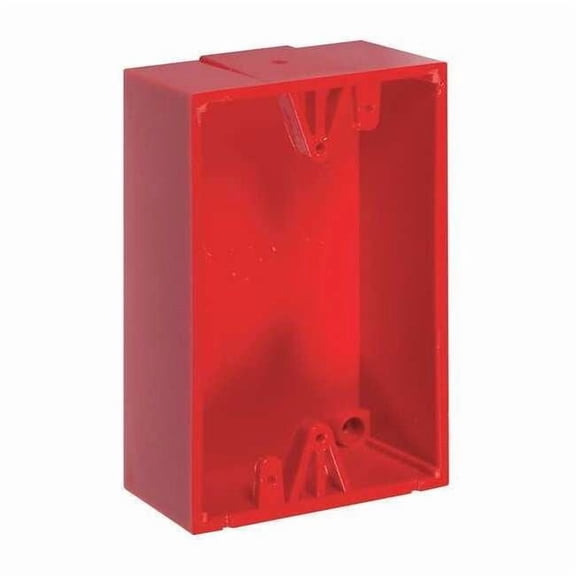 Safety Technology International Back Box,Polycarbonate,Red KIT-71100A-R