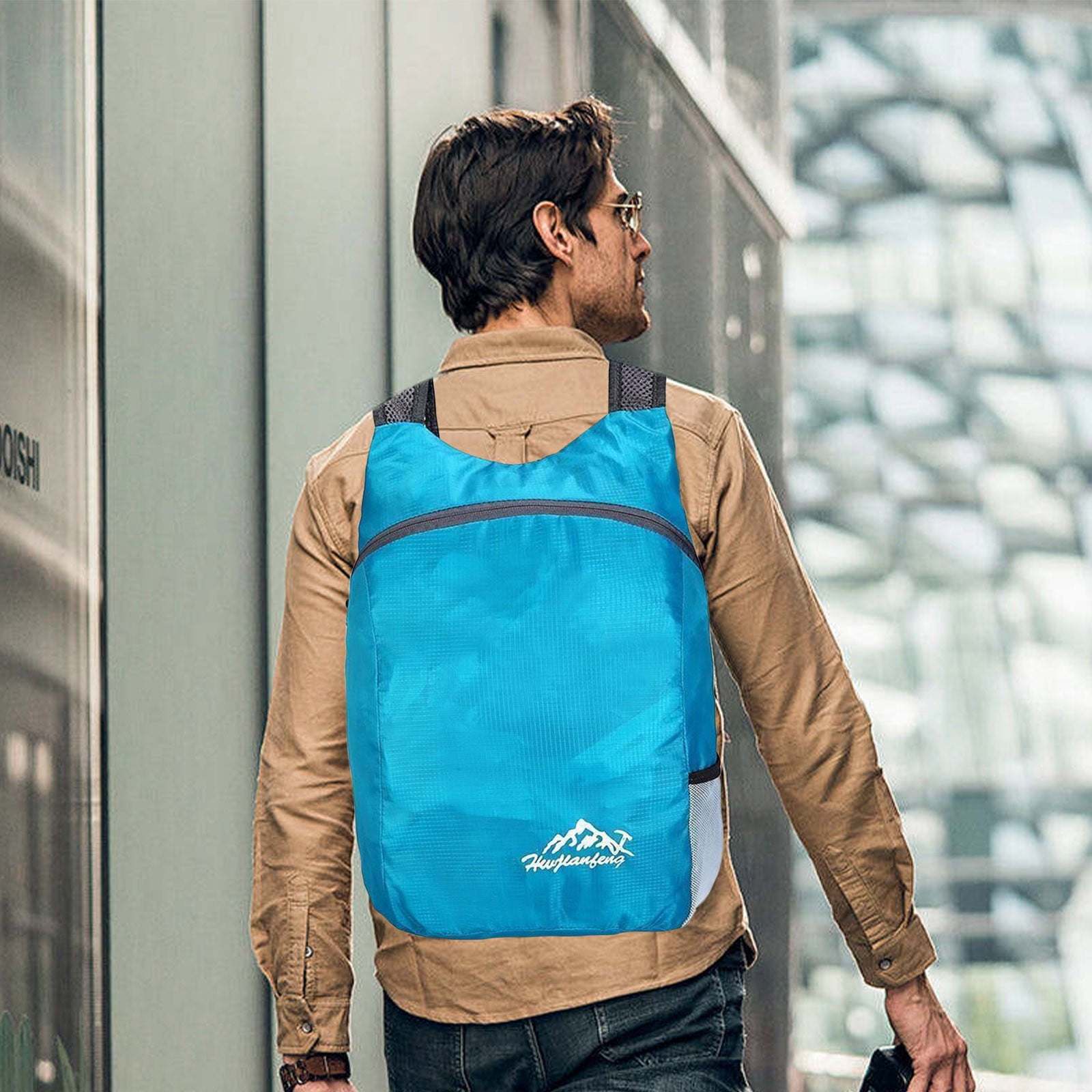 Mini Backpack Daypack Lightweight Polyester 7 Pockets Travel Hiking MOSISO Mini Sling Backpack - Small Hiking Daypack for Travel  main image 2