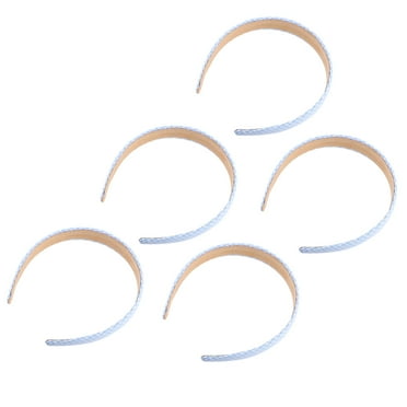 Fashionable Stretchable Blue Headbands for Women Made of Synthetic Material One Size Fits All