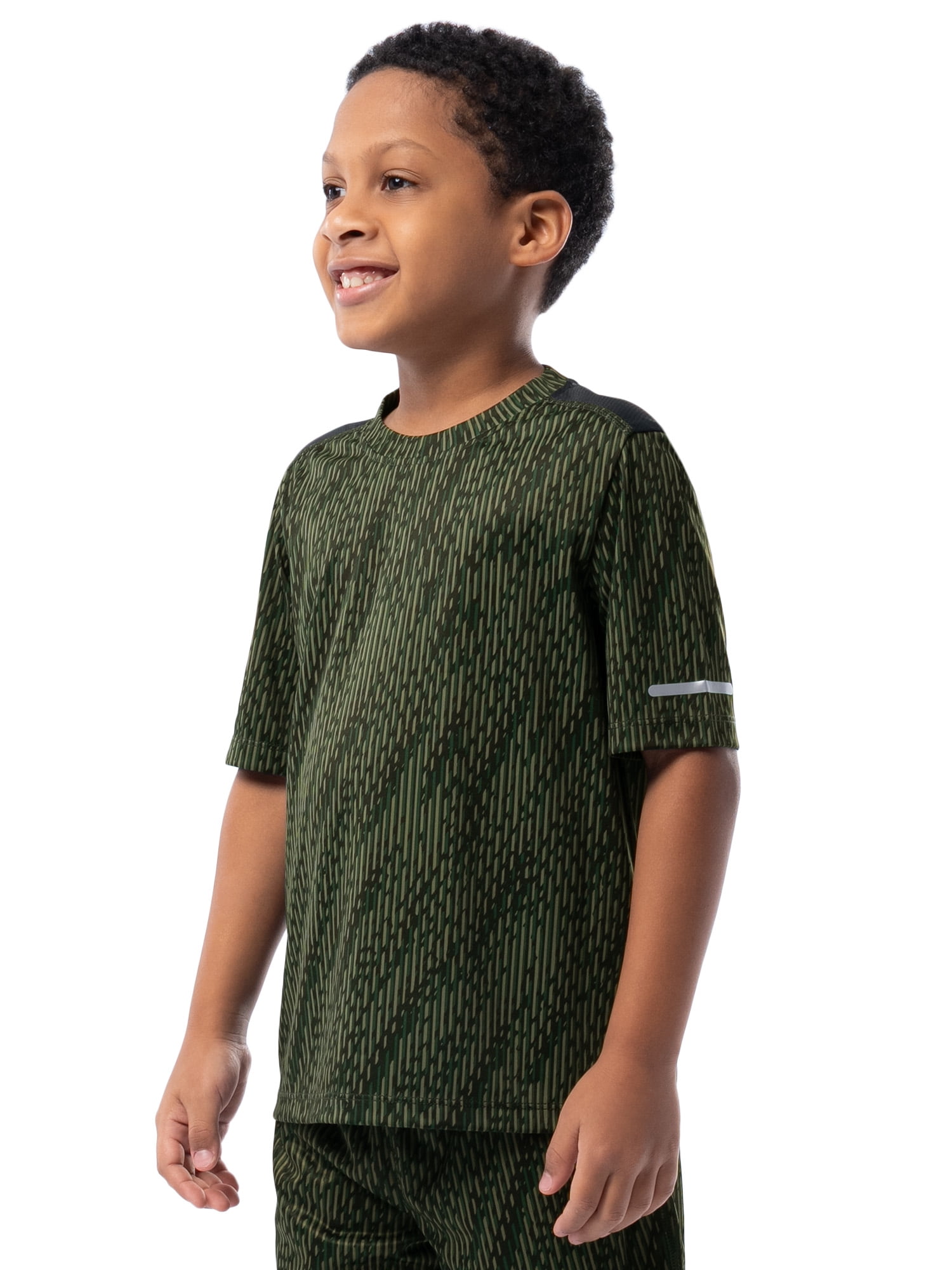 Athletic Works Boys Short Sleeve Core Performance T-Shirt, Sizes 4-18 & Husky