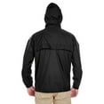 thumbnail image 2 of Adult Full-Zip Hooded Pack-Away Jacket - BLACK - 2XL, 2 of 2