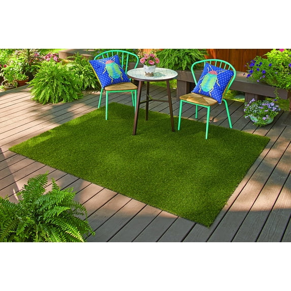 Better Homes & Gardens Faux Grass Rug, 90" x 120"