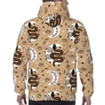 thumbnail image 7 of Lsque Snake And Flower Pattern Casual Men's Hoodie,Hooded Sweatshirt with Kangaroo Pocket,Pullover Hoodie-X-Large, 7 of 7
